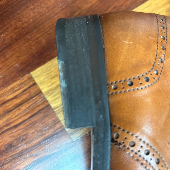 BODEN Wingtip Brogues Shoes Tan Leather Euro sz 40 - Picture 8 of 11